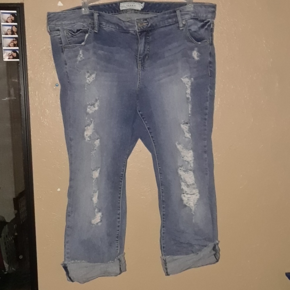 Torrid ripped jeans